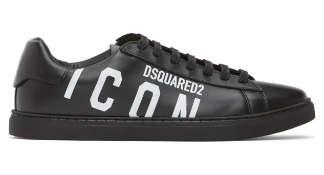 Dsquared2 Black and White Icon New Tennis Sneakers (SNM0005 – 01503204)