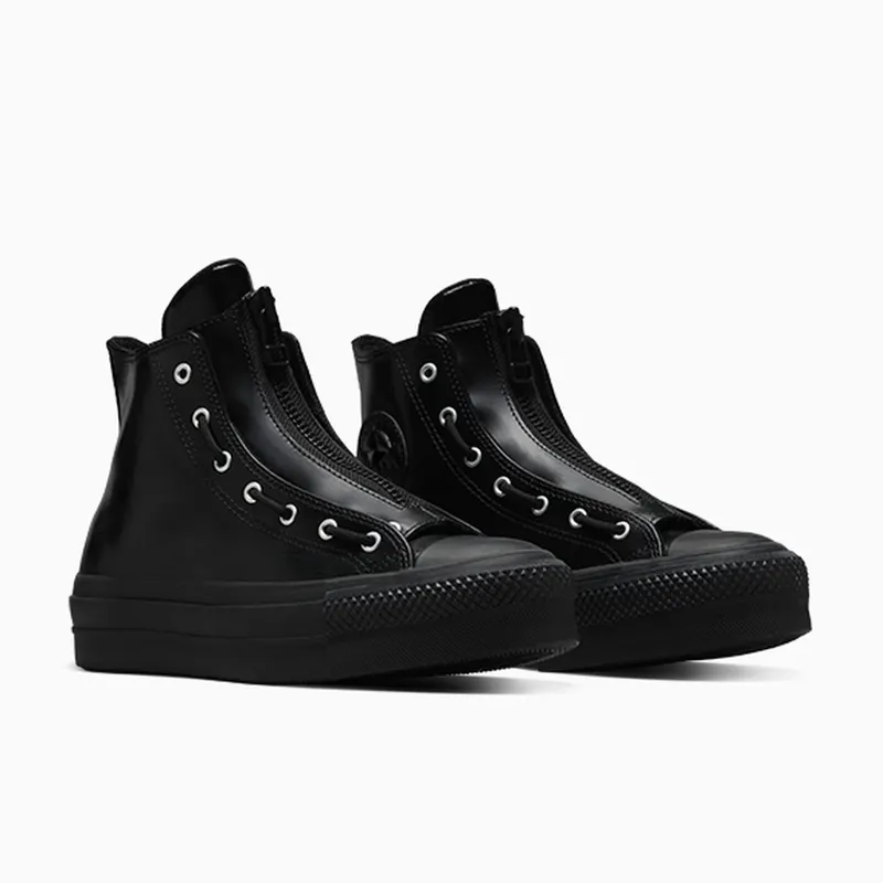 Converse Chuck Taylor All Star Lift Platform Leather Black/Total Eclipse/Black (A12476C)