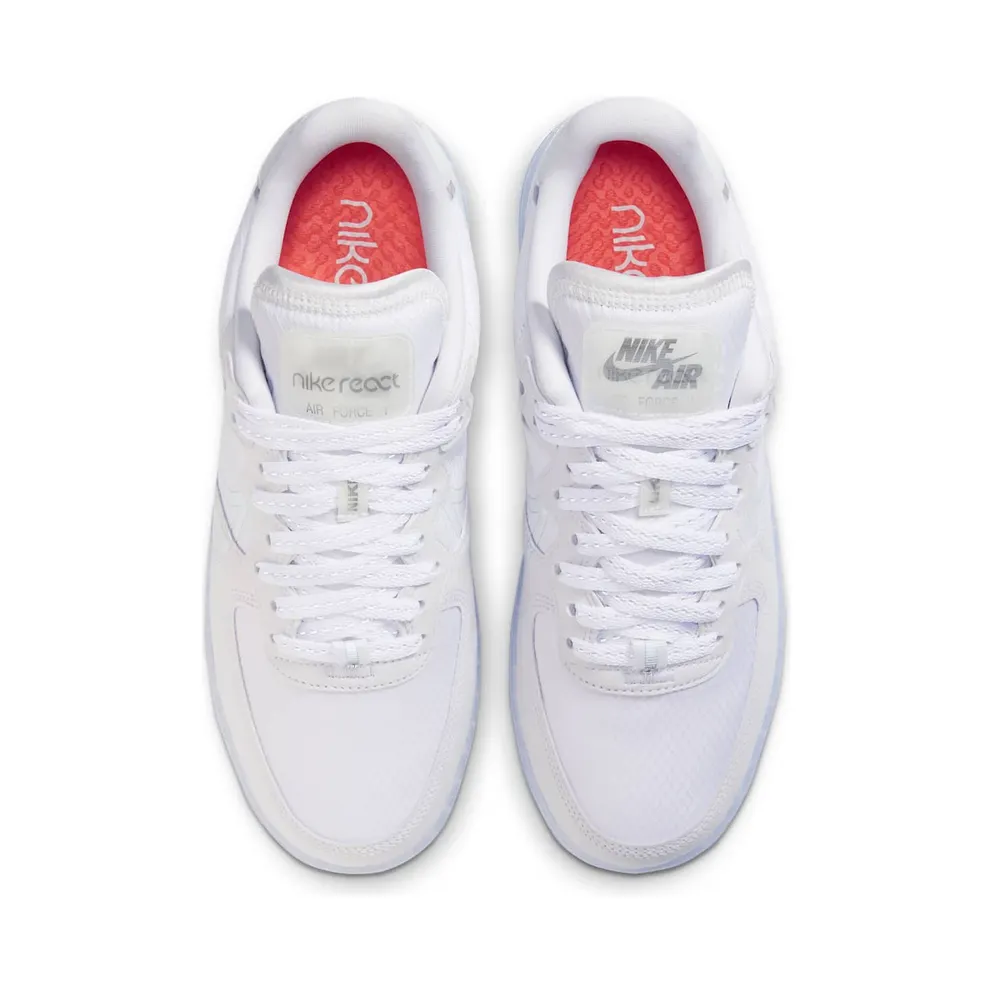 Nike Air Force 1 React White Light Bone White/Light Bone-Sail-Rush Coral (CQ8879-100)