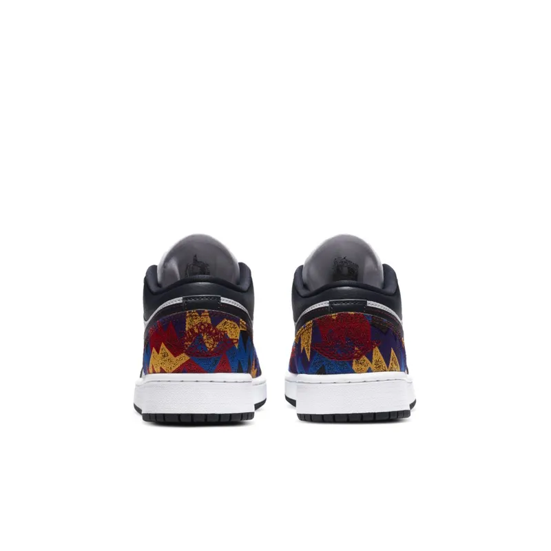 Jordan 1 Low Nothing But Net (GS) White/Dark Obsidian-Team Red (CZ8657-100)