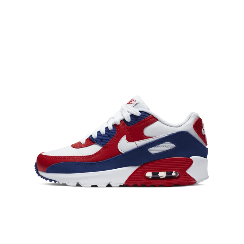 Nike Air Max 90 Deep Royal University Red (GS) White/Deep Royal/University Red (DA9022-100)