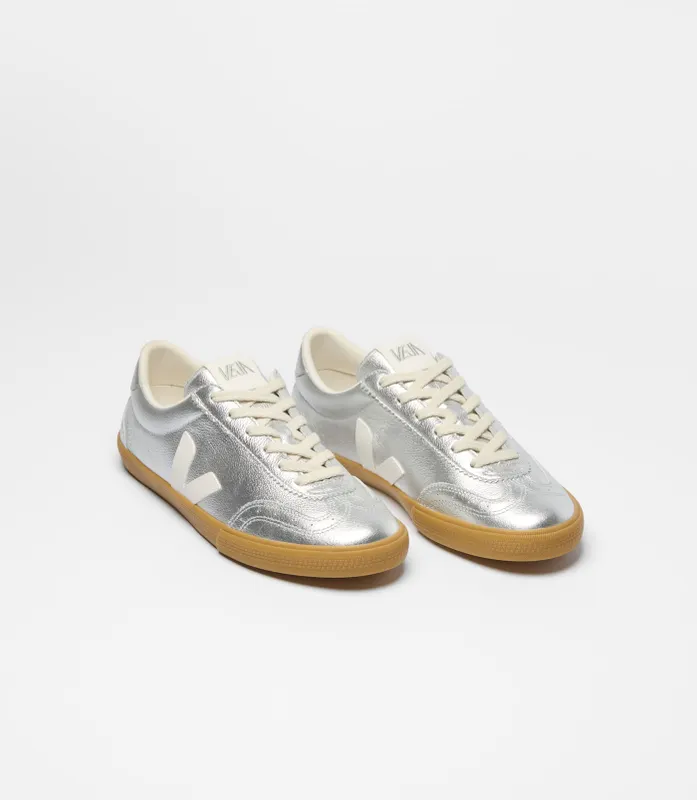 Veja Volley Leather Silver White Natural