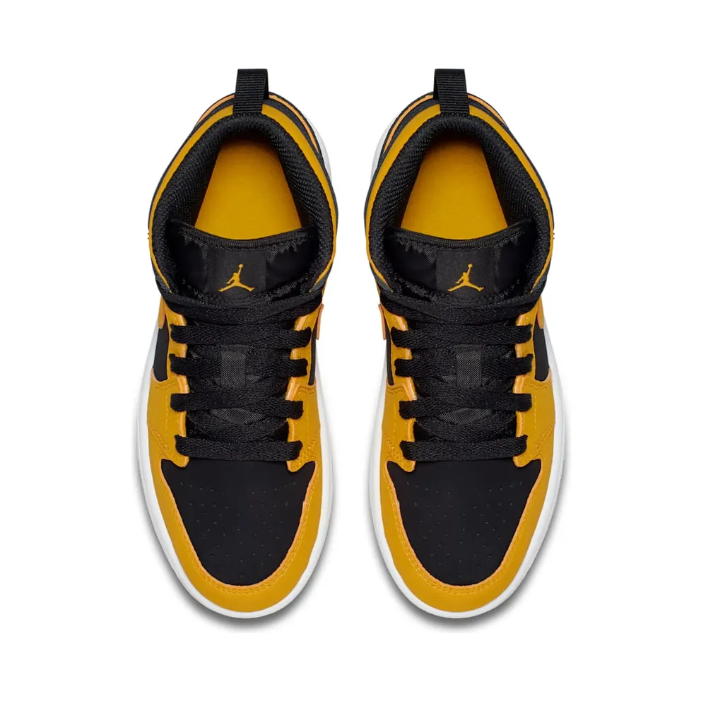 Jordan 1 Mid New Love 2017 (PS) Black/Varsity Maize-White (640734-071)