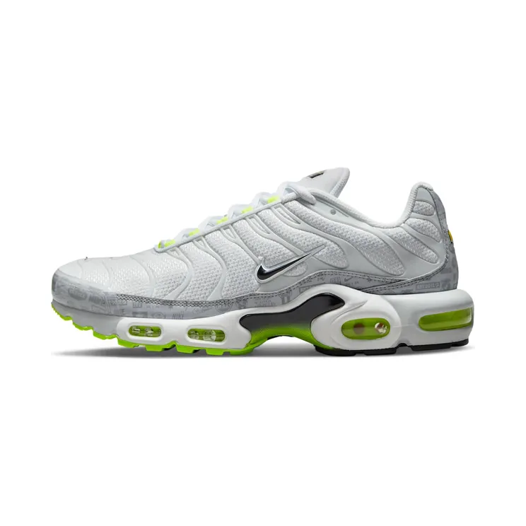 Nike Air Max Plus Platinum Grey Reflective Logos “Pure Platinum / Wolf Grey / White / Black” (DB0682-002)