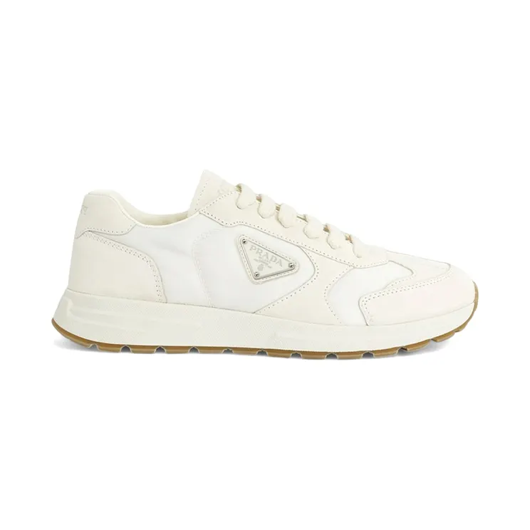 Prada Prax Suede And Re-nylon Sneakers Ivory (2EE455_D7R_F0304)