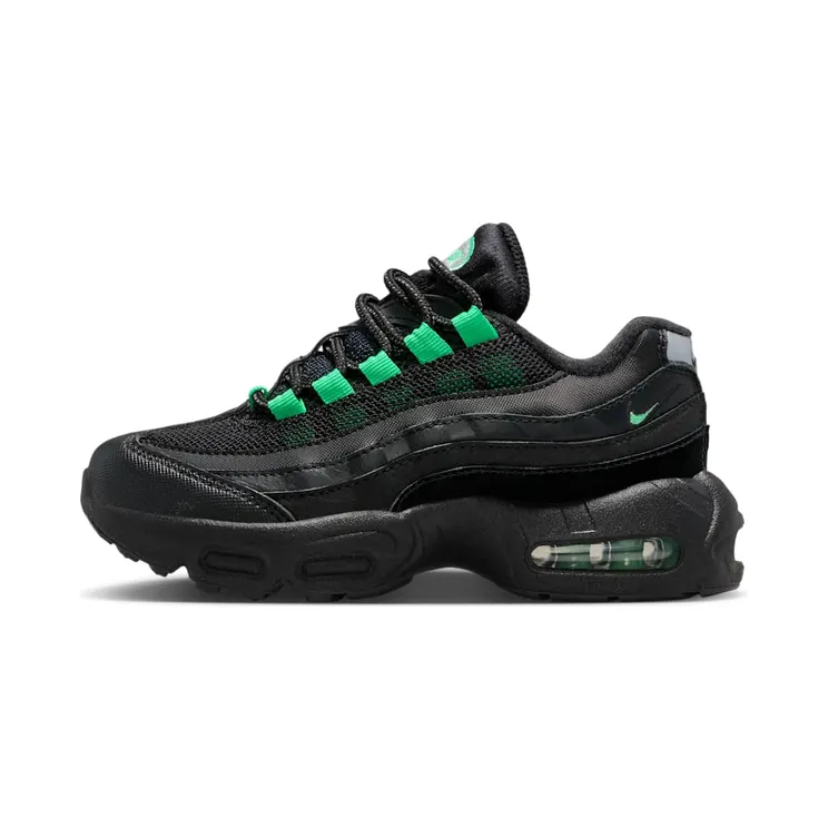 Nike Air Max 95 Recraft “Black / Pearl Grey / Green Shock” (HQ6364-009)