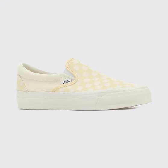 Vans LX Classic Slip-On 98 Check Canvas Sneakers Yellow (VN000D9PFLR)