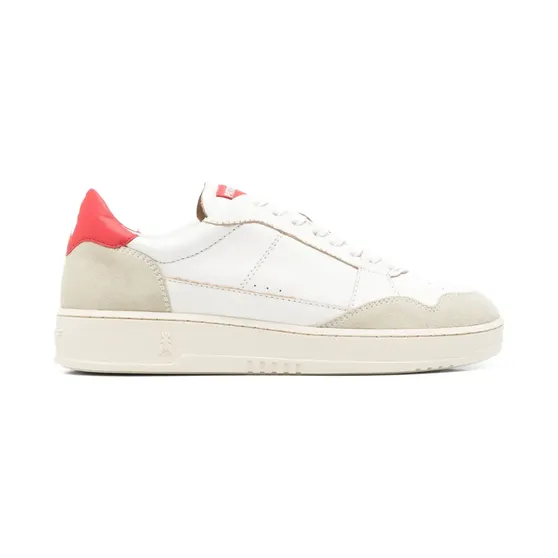 Patrizia Pepe Fly ’93 suede-panelled “White” (8Z0068L055FF69)