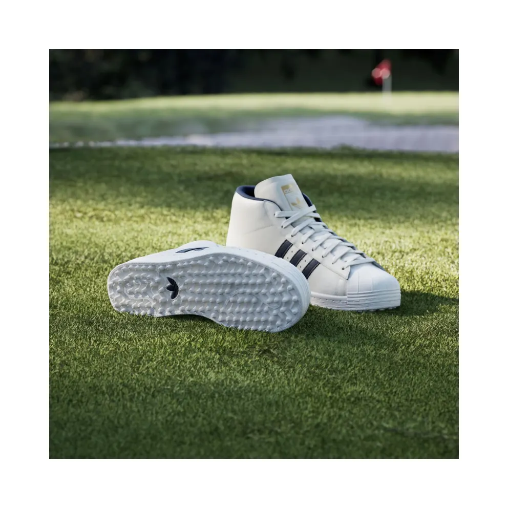 adidas Pro Model Midcut Spikeless Golf Chalk White Night Indigo (JQ7722)