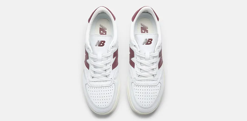 NEW BALANCE T500 “White / Washed Burgundy” (CT500LPB)
