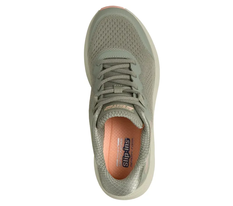 Skechers Slip-ins: BOBS Skillz – Too Essential Sneaker Olijf