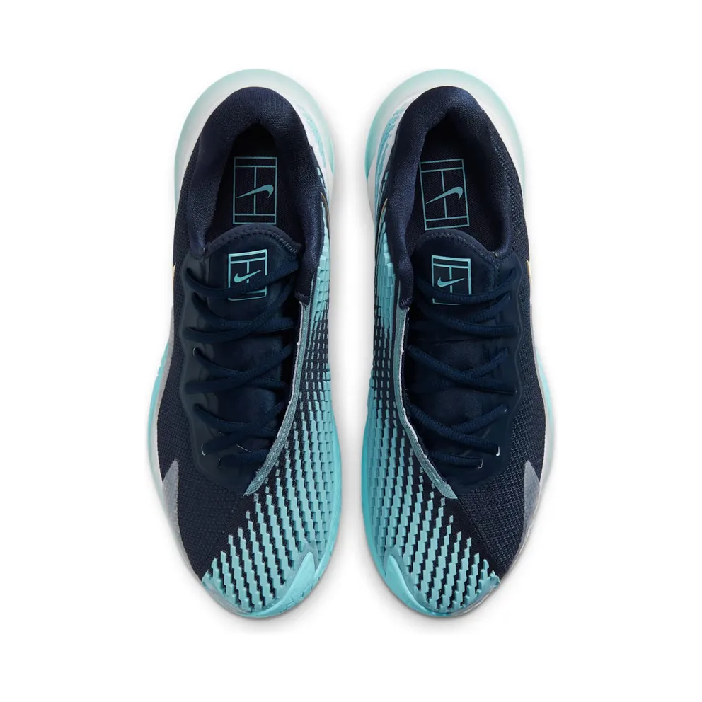 NikeCourt Air Zoom Vapor Cage 4 Hardcourt Blue “Obsidian / Copa / White / Metallic Gold” (CD0424-401)