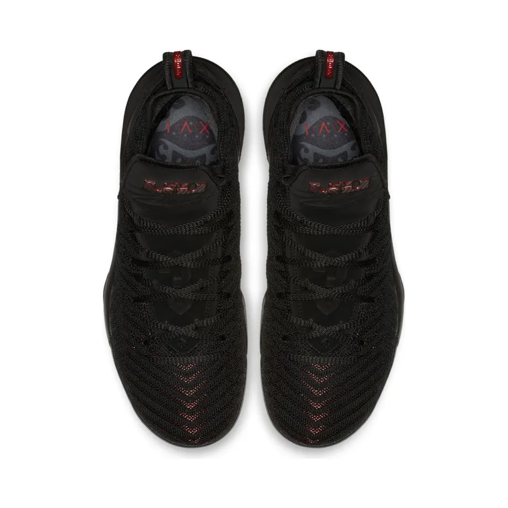 Nike LeBron 16 Fresh Bred Black/Black-University Red (AO2588-002)