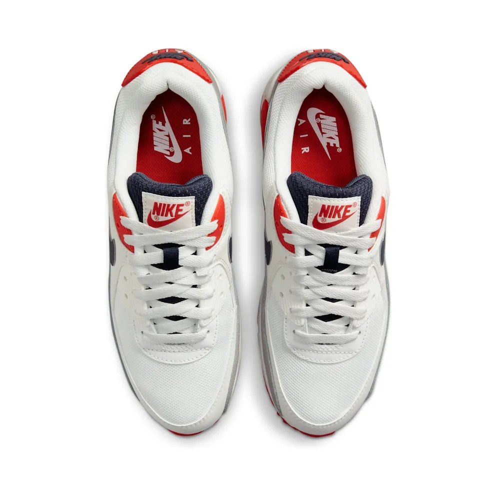 Nike Air Max 90 USA (2021) – “White / Red-navy” (DB0625-101)