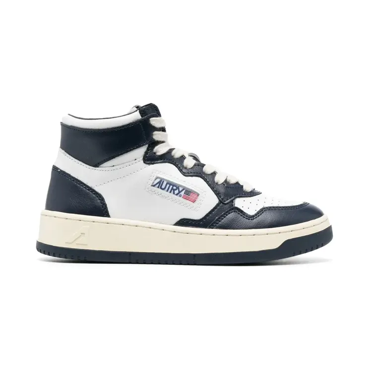 Autry High-Top-Sneakers mit Schnürung “White” (AUMWWB04)