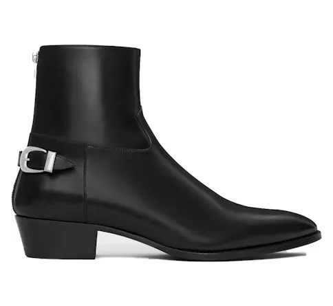 Celine Isaac Buckle Zipped Boot Black (356133174C.38NO)
