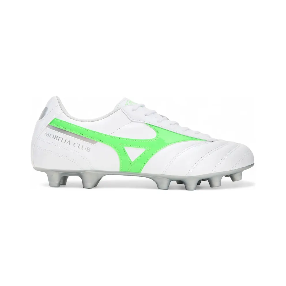 Mizuno Morelia II Club MD White Neon Green Galaxy Silver (P1GA251637)