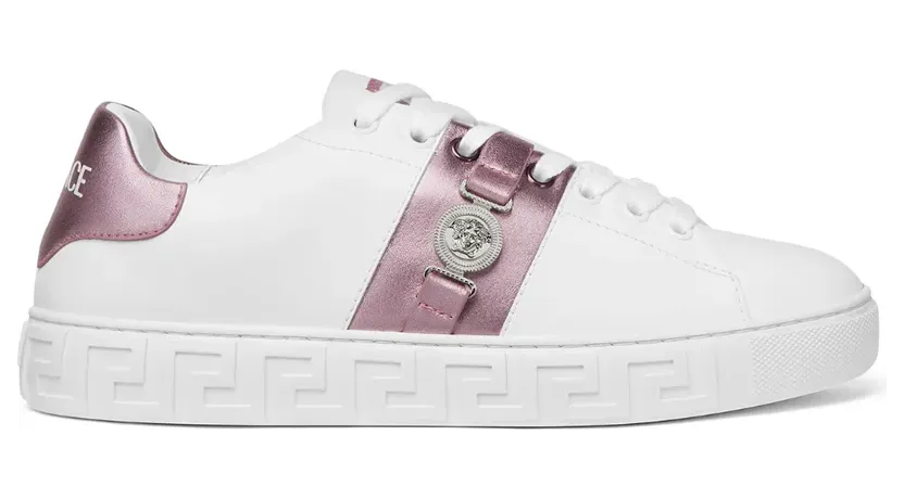 Versace Sneakers mit Greca-Detail – Weiß (10135681A16974)