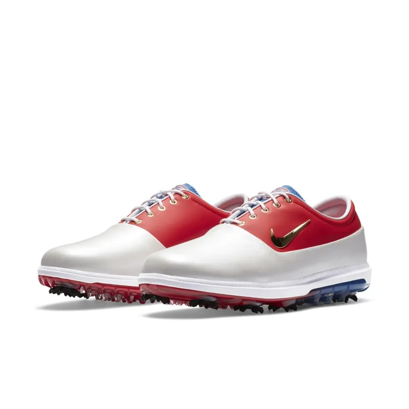 Nike  Air Zoom Victory Tour Golf USA Metallic Summit White/University Red-Team Royal-Metallic Gold (CQ9372-110)