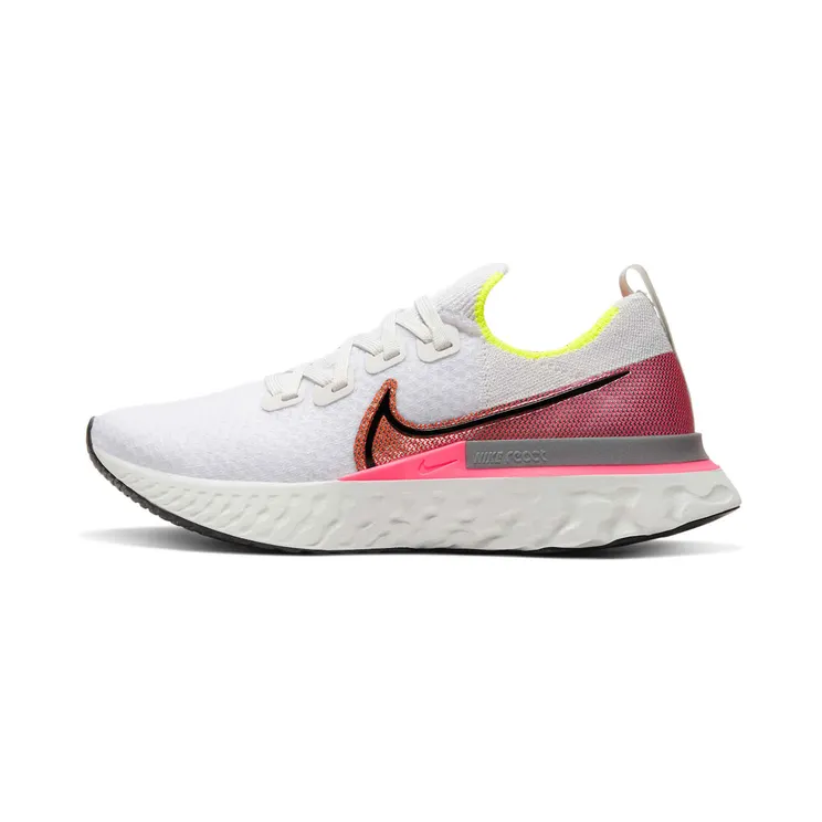 Nike React Infinity Run FK “Platinum Tint / Pink Blast / Total Orange / Black” (CD4372-004)