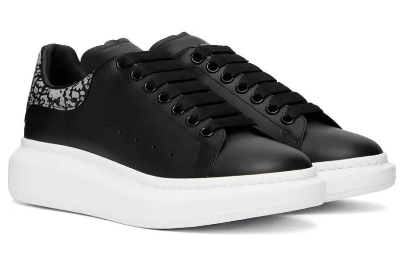Alexander McQueen Black Oversized Sneakers (712136WICGF) (4)