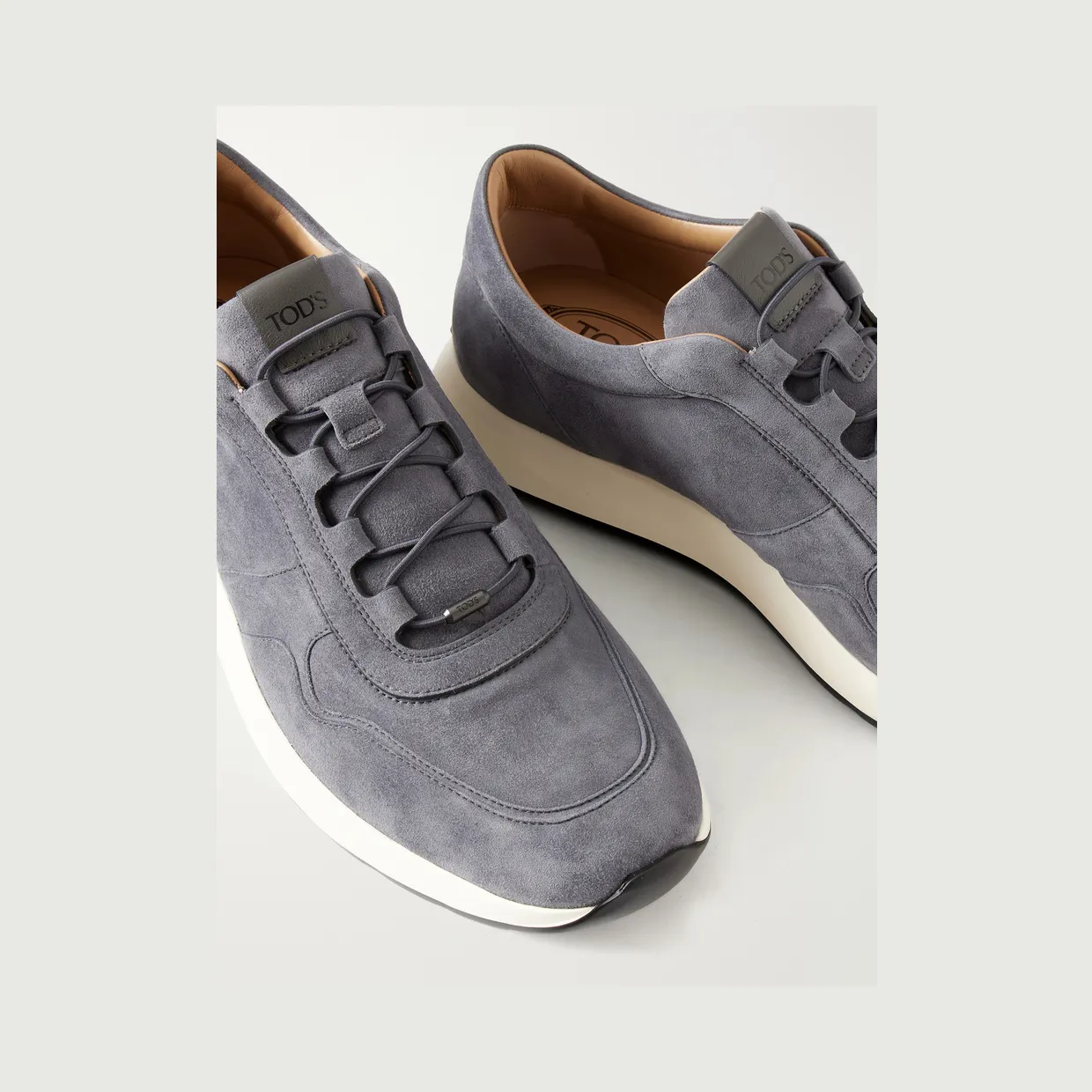 Tod’s Paneled Suede Sneakers Gray (XXM79K0IP51J17) (5)
