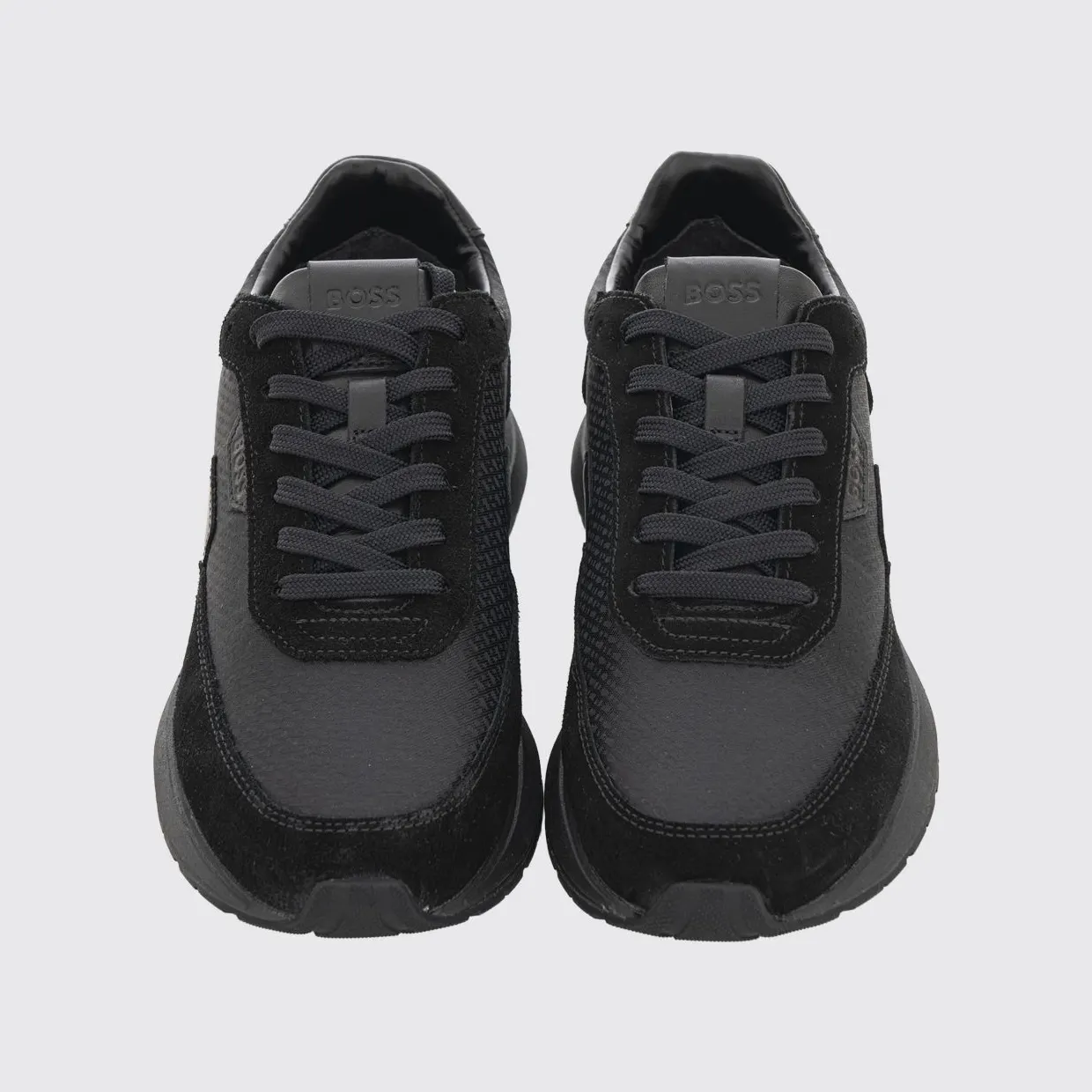 Boss Nylon and Suede Sneakers Black (50557841005) (3)
