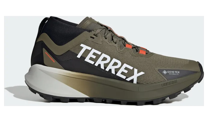 Adidas Terrex Agravic GTX Trail Running Olive Strata / Cloud White / Semi Impact Orange (JP7252)