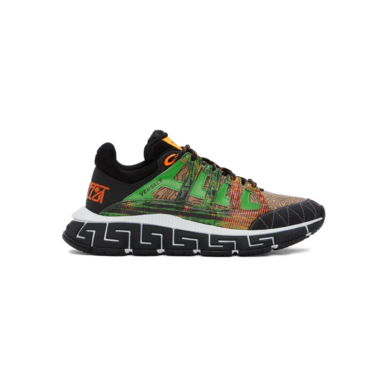 Versace Black & Blue Trigreca Low-Top Sneakers (DSU8094 D17TCG)