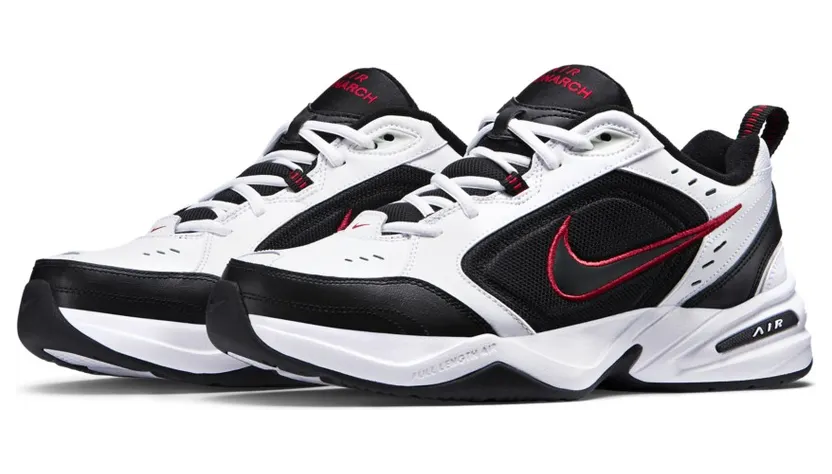 Nike Air Monarch IV 4E Wide White Red