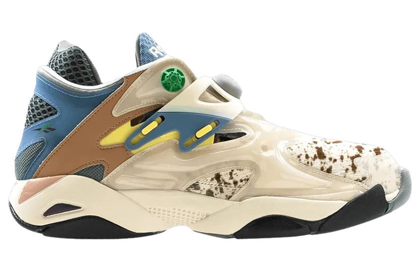 Reebok Pump Court Brain Dead Paper White/Goal Green-Rush Red (Other Brands Reebok)