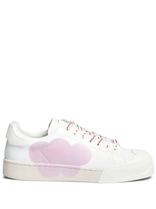 Marni Sneakers mit grafischem Print – Weiß (SNZW014601P5761)