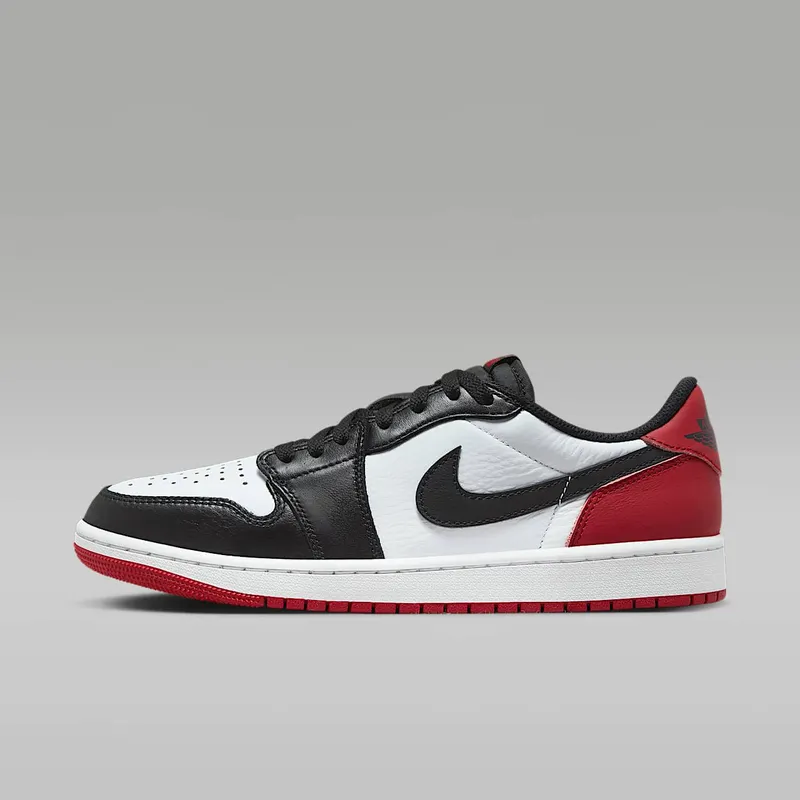 Air Jordan 1 Low OG Black Toe 2023 “White / Varsity Red / Black” (CZ0790-106)