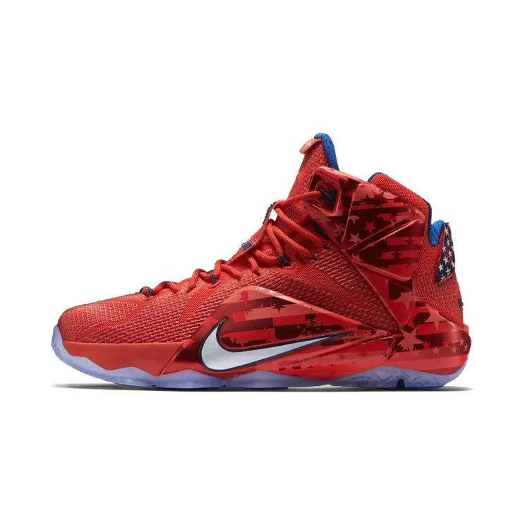Nike LeBron 12 USA – 4th of July “Light Crimson / Bright Crimson / Midnight Navy / White” (684593-616)