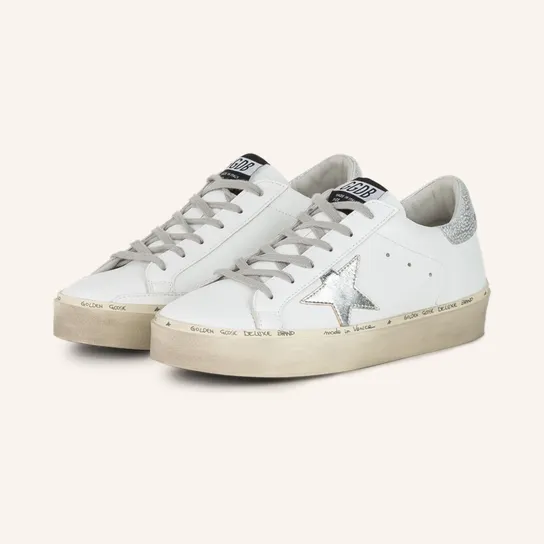 Golden Goose White/silver Hi-Star Sneakers GWF00118F000329/T_GOLDE-80185_500-41