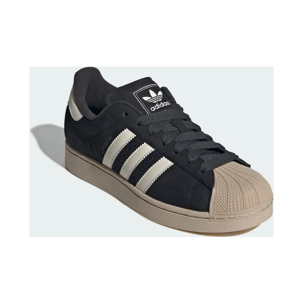 Adidas Superstar II Shoes Core Black / Off White / Stone Khaki (KH8959)