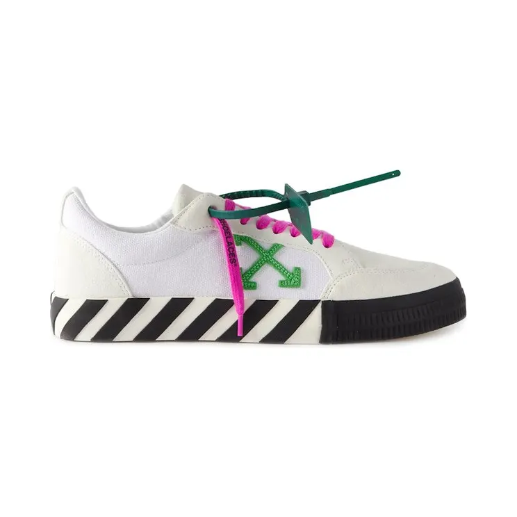 OFF-WHITE Vulc Low White Green Fucshia (OMIA085S22LEA0010155)