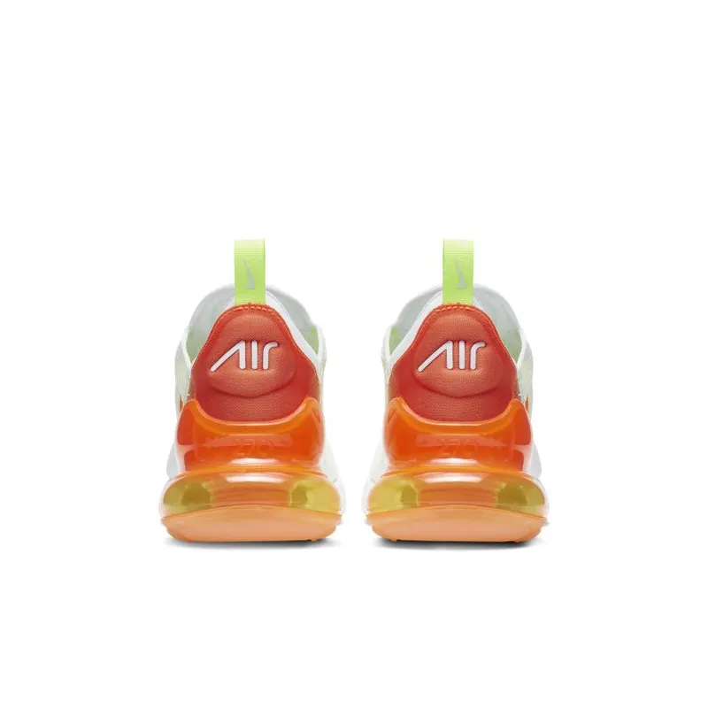 Nike Air Max 270 White Gradient White/Lime-Orange (CN7077-181)
