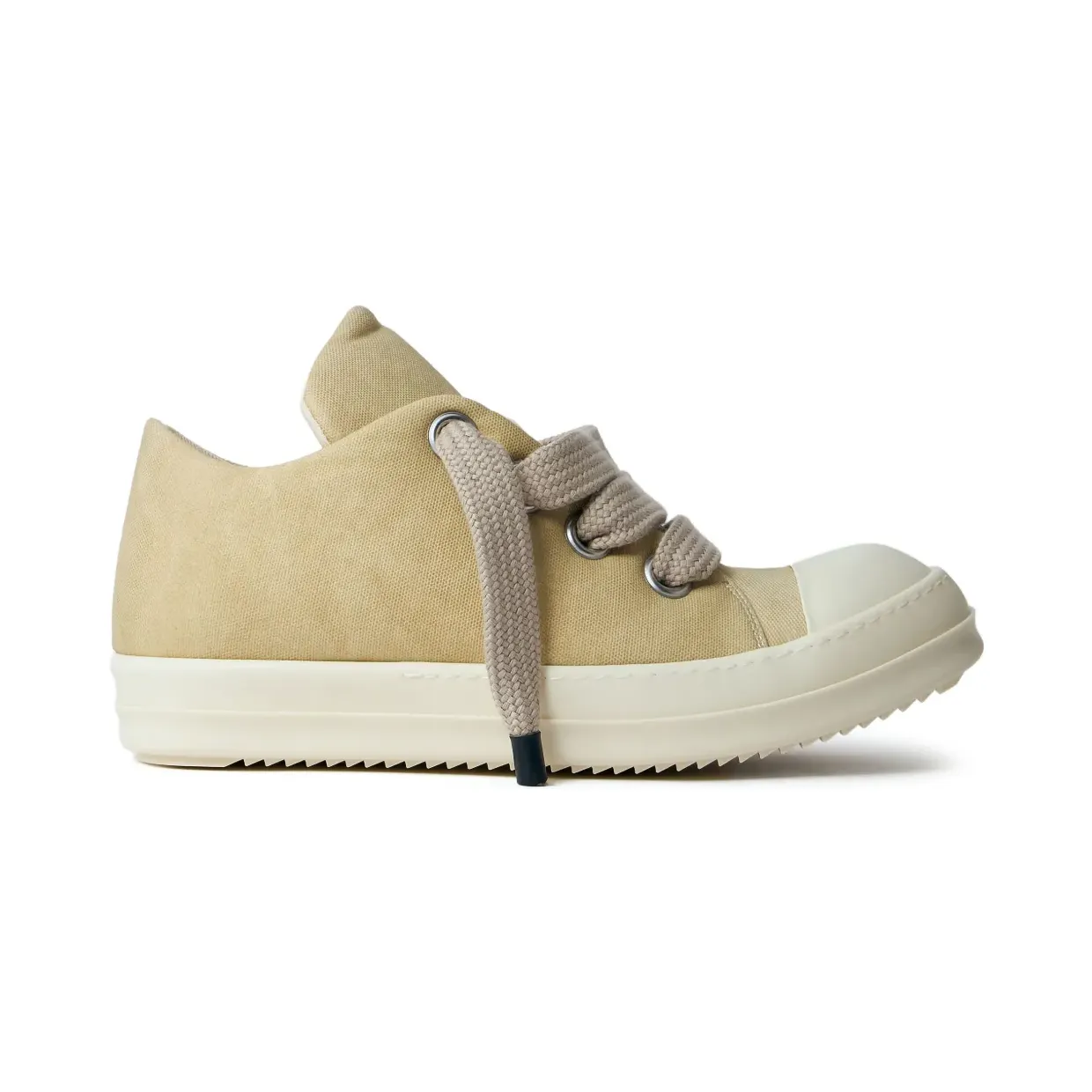Rick Owens DRKSHDW Sneakers met grote veters – Beige (DU01E3819CVSW28111)
