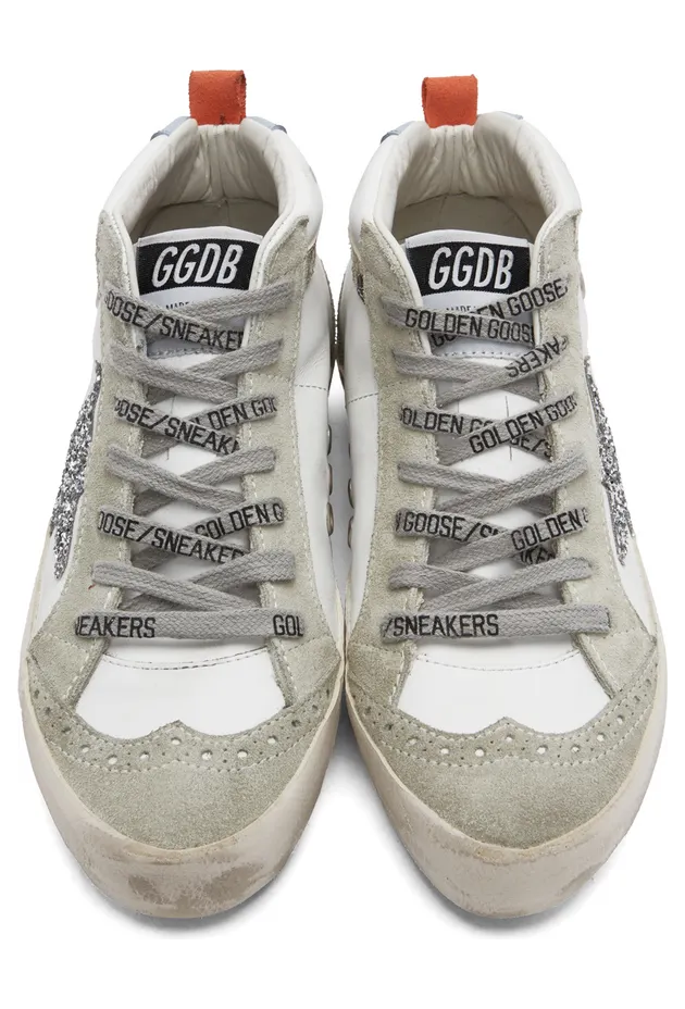Golden Goose SSENSE Exclusive White & Grey Mid Star Classic Sneakers (GWF00122.F003015.81689) (5)