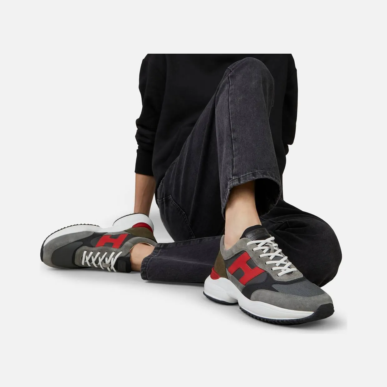 Hogan Interaction Grey Red Blue (HXM5450DN91MJP710P) (6)