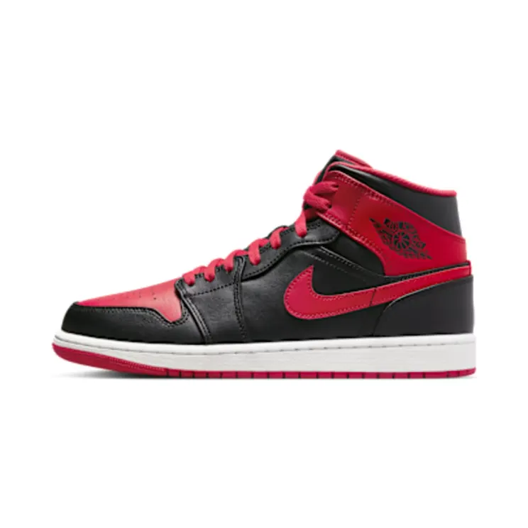 Air Jordan 1 Mid Alternate Bred “Black / White / Fire Red” (DQ8426-060)