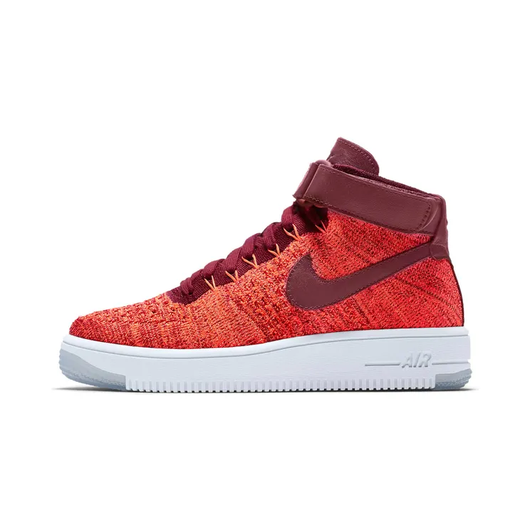 Nike Air Force 1 Flyknit Total Crimson Team Red (W) “Total Crimson / Bright Mango / White / Team Red” (818018-800)