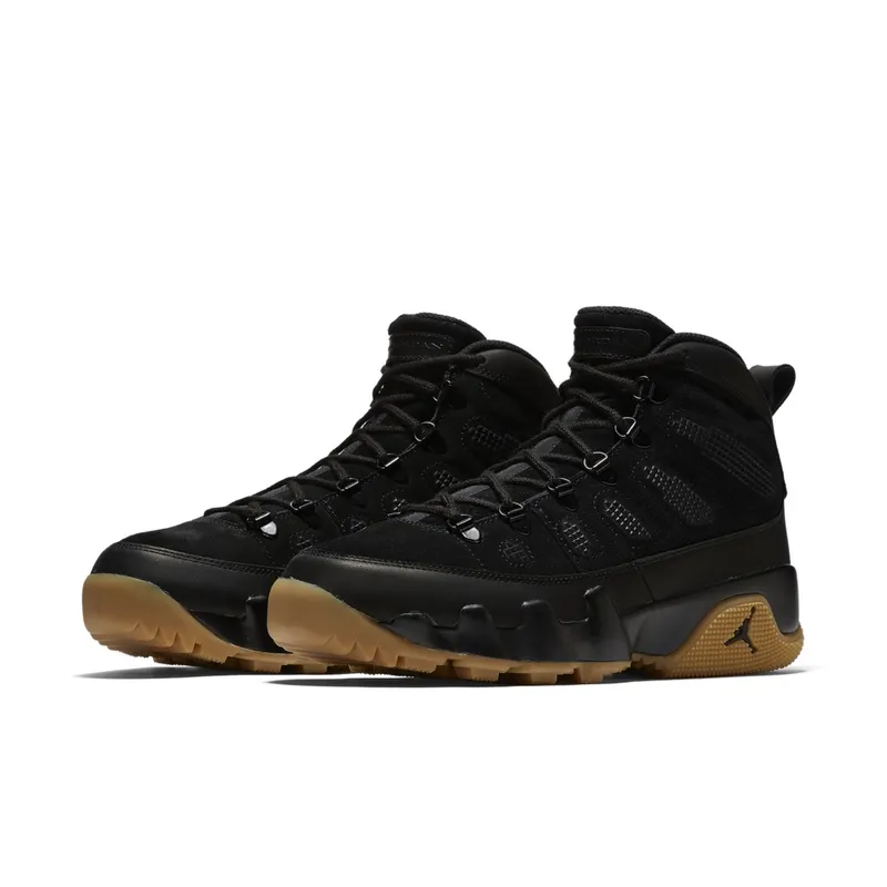 Jordan 9 Retro Boot Black Gum Black/Black-Gum Light Brown (AR4491-025)