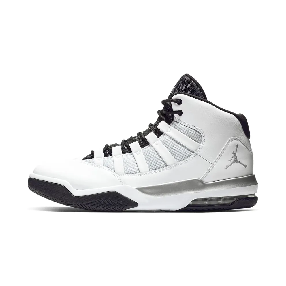 Jordan Max Aura White Metallic Silver Black (AQ9084-102)