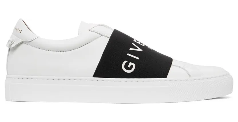 Givenchy White & Black Elastic Urban Knots Sneakers (BH0002H0FU)