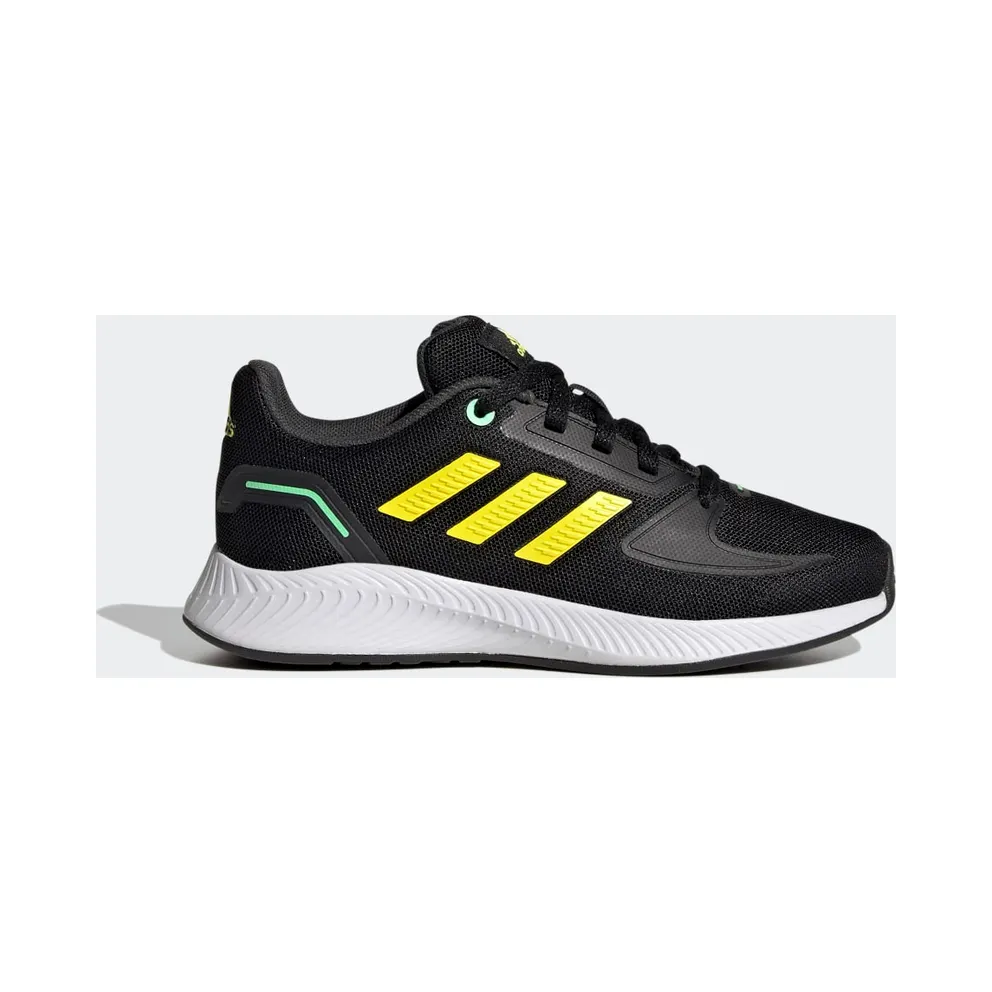 adidas Runfalcon 2.0 Laufschuh Core Black / Beam Yellow / Beam Green (HR1408)