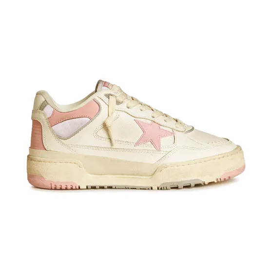 Golden Goose Forty2 leren sneakers – Beige (GWF00630F005711)