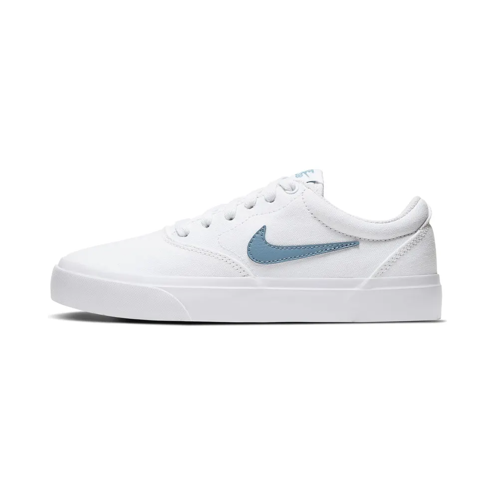 Nike SB Charge Canvas “White / Black / Cerulean” (CQ0260-100)