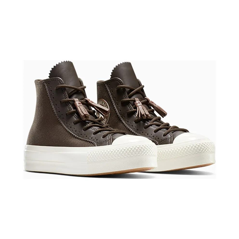 Converse Chuck Taylor All Star Lift Platform Tassels Fresh Brew/Egret/Bear Nap (A14242C)